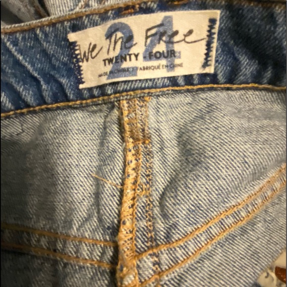 🆕Free people Jean skirt🥰 - Picture 5 of 6